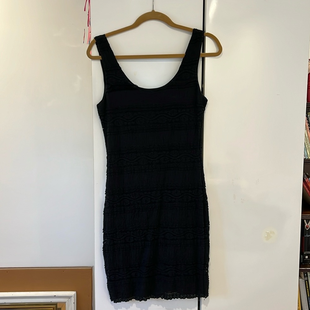 Black lace dress